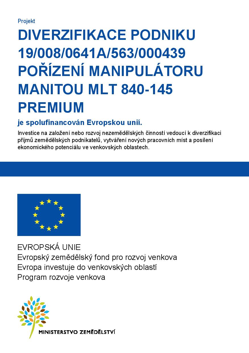 Publicita projektu - EU dotace ZD Telč
