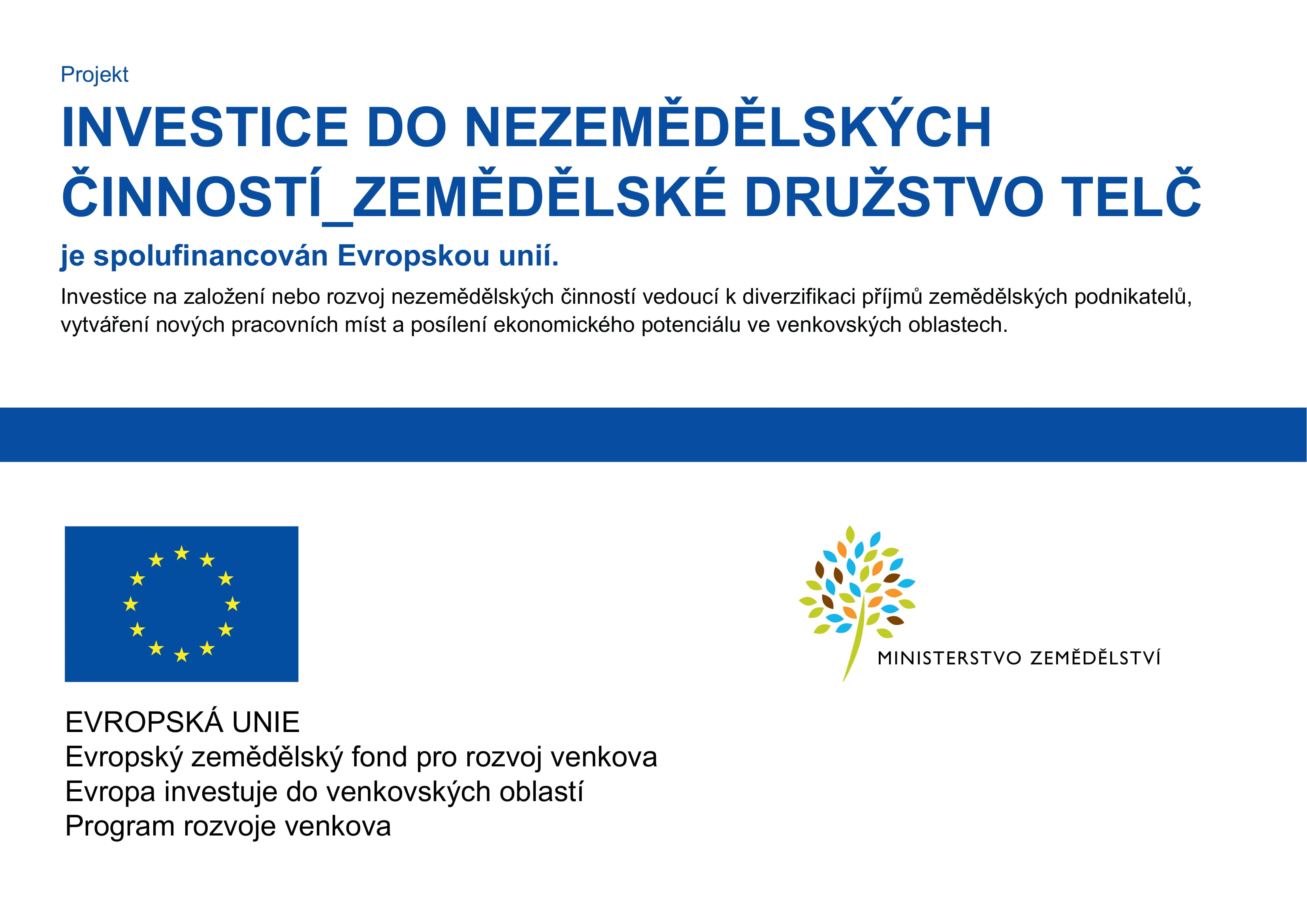 Publicita projektu - ZD Telč 2025